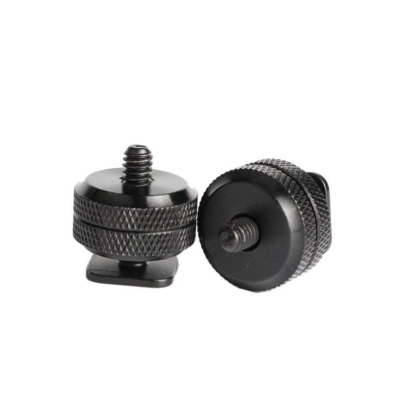 SLOW DOLPHIN 1/4 Inch Hot Shoe Mount Adapter Tripod Screw for DSLR Camera Rig(2 Packs) - Image 2